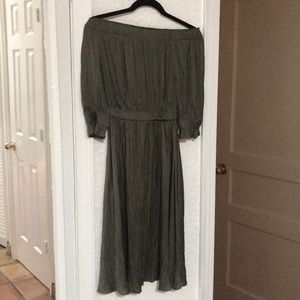 Whistles Olive off the shoulder dress sz 0